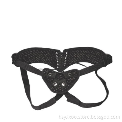 Hot Plush Black Strap On Harness dildo Belt unerwear or pants Playful Bondage For Woman and gay